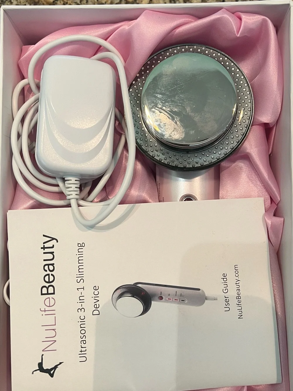 NuLifeBeauty Ultrasonic 3-in-1 Slimming Device - White
